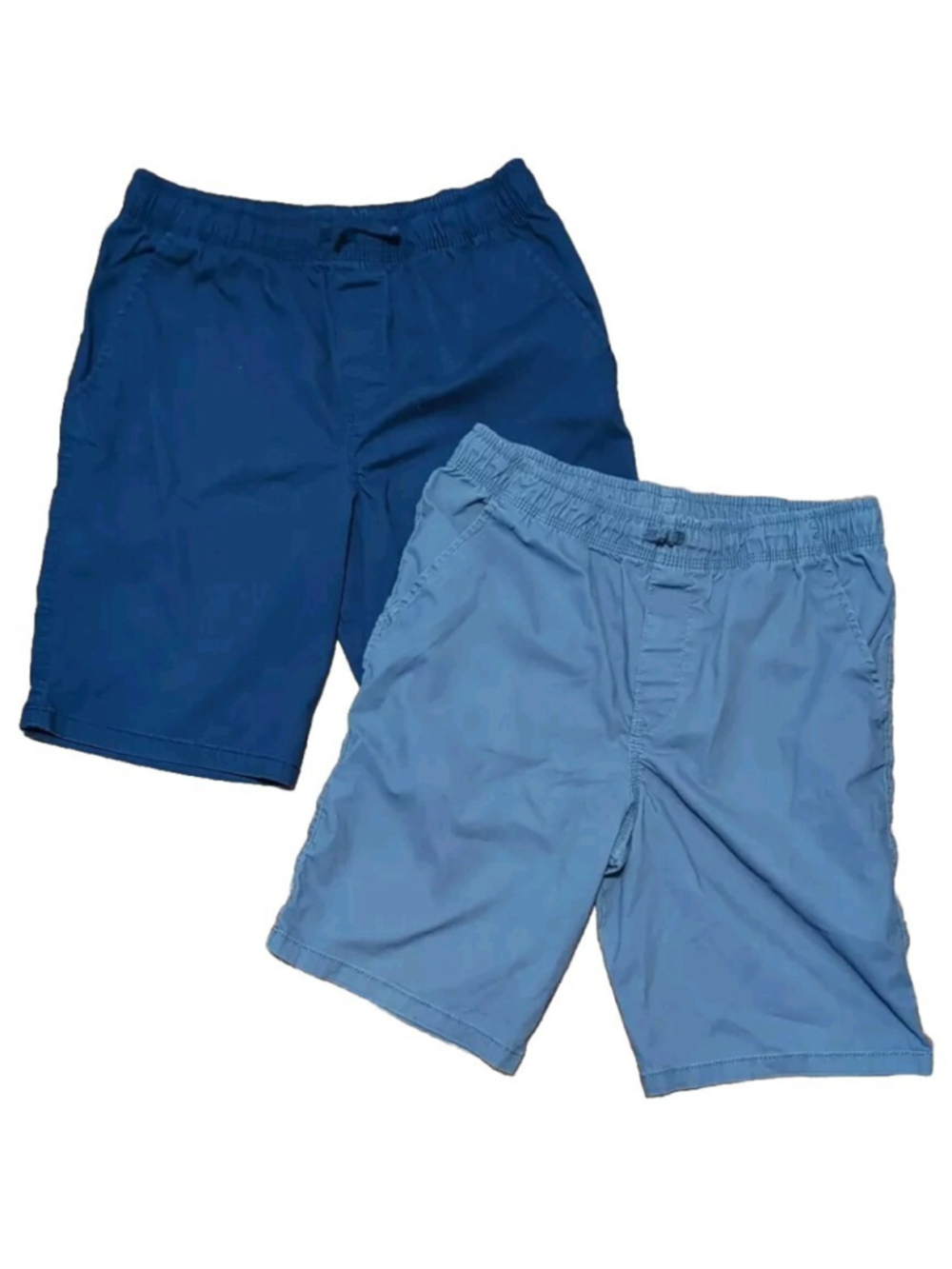 Lot of 2 Boys' Wonder Nation Uniform Shorts Stretch Gray Navy Size XXL 18